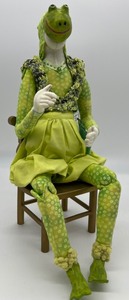 lot 125 image: Artisan Katie Gardenia Doll - Kiss A Frog Theme