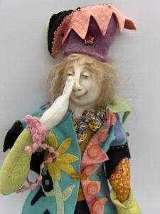 lot 126 image: Artisan Katie Gardenia Doll - Jester