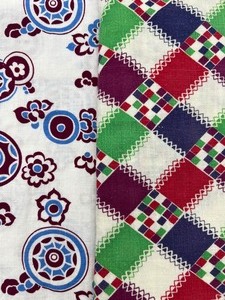 lot 131 image: Vintage Flour Sacks - Squares & Circles
