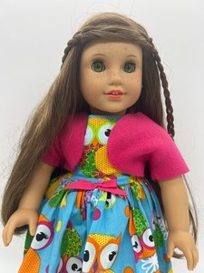 lot 136 image: Pleasant Company American Girl Doll - Owl Print Dress