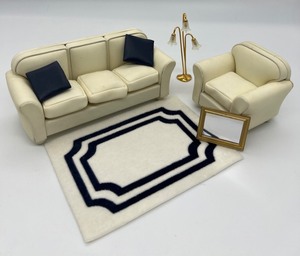 lot 150 image: Miniature Dollhouse Furniture - Living Room