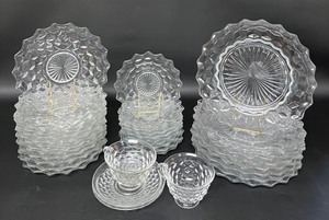 lot 162 image: Fostoria American Glassware - Plates and More