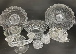 lot 164 image: Fostoria American Glassware - Platters, Bowls and More