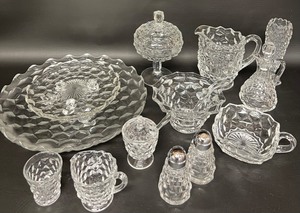 lot 165 image: Fostoria American Glassware - Footed Plates and More
