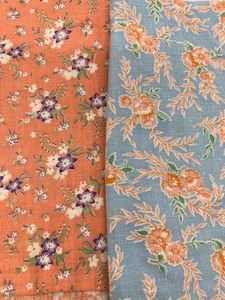 lot 169 image: Vintage Flour Sacks - Peachy