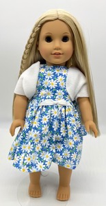 lot 187 image: American Girl Doll - Blue Daisy Dress