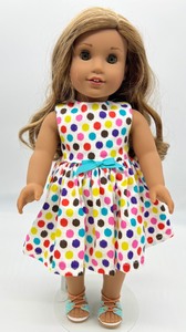 lot 188 image: American Girl Doll - Polka Dot Dress