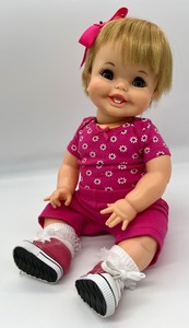 lot 202 image: Vintage 1967 Ideal Tubsy Doll - Pink Outfit