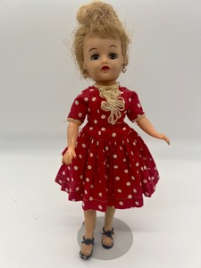 lot 208 image: Vintage Little Miss Revlon Doll - Red Polka Dot Dress