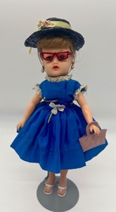 lot 212 image: Vintage Little Miss Revlon Doll - Blue Dress