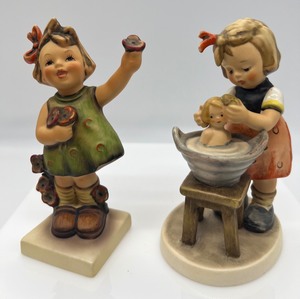 lot 213 image: Goebel Hummel Figurines DOLL BATH & SPRING CHEER