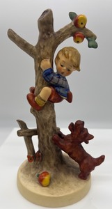 lot 215 image: Vintage Goebel Hummel Figurines SENSITIVE HUNTER & OUT OF DANGER