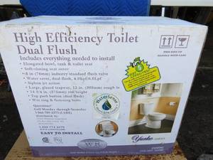 lot 17 image: New - 2 Piece Dual Flush Toilet - C21075C