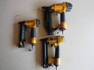 lot 54 image: 3 Pack Lot of Stanley Bostitch Nail Guns