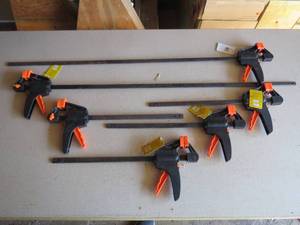 lot 55 image: 6 Piece Lot of Trigger Clamps