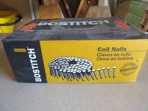 lot 78 image: Bostitch C6R90BDG 2 X .092 15-Degree Ring Shank Coil Siding Nail