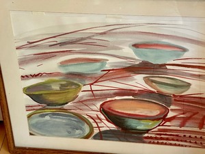 lot 100 image: Framed Original Watercolor Painting