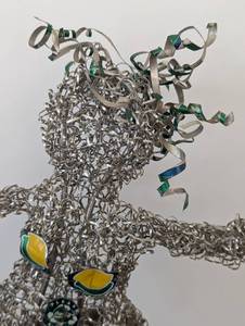 lot 51 image: Figural Carolyn Halliday Aluminum Can Sculpture