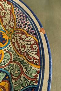 lot 86 image: Large Painted Ceramic Platter
