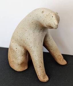 lot 79 image: Stoneware Polar Bear by Dan and Lee Ross