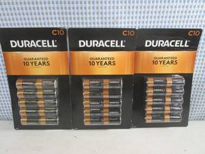 lot 271 image: (CSB) 3 - 10-Packs Duracell C Batte...