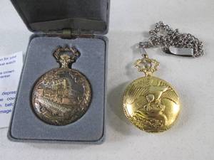 lot 304 image: (BSB) 2 Pocket Watches Majestron wi...