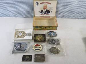 lot 306 image: (BS) Assorted Belt Buckles, Money C...
