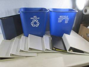 lot 317 image: (CS) 2 Recycling Cans and Assorted ...