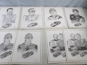 lot 355 image: (FS) Lot of 44 Nascar Driver Prints...