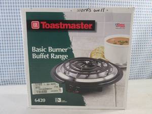lot 23 image: (BS) Toastmaster Basic Burner Buffe...