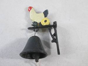 lot 30 image: (EC1) Cast Iron Bell and Wall Mount...
