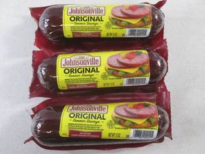 lot 32 image: (B-3) 3 Johnsonville Summer Sausage...