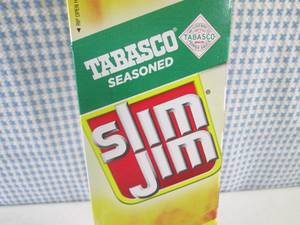 lot 61 image: (C-3) Box of 24 Slim Jim Tabasco Se...
