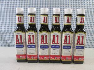 lot 84 image: (C-3) 6 Bottles A1 Steak Sauce 5oz ...