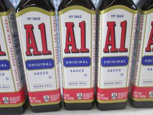 lot 86 image: (C-3) 6 Bottles A1 Steak Sauce 5oz ...