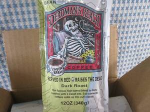 lot 100 image: (C-2) Box of 6 Bags Whole Bean Dead...