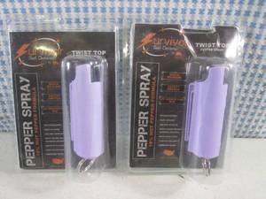 lot 119 image: (EC1) 2 Survivor Self Defense Peppe...
