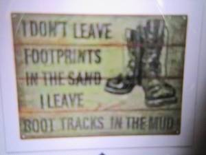 lot 125 image: (G-1) I Dont Leave Footprints In ...