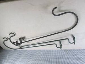 lot 149 image: (H-2) 3 Deck Plant Hangers 1 Clamp ...