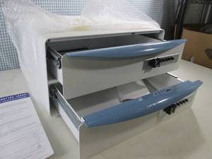 lot 156 image: (F-1) Metal Locking 2-Drawers 15 1...