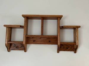 Set of 3 Wood Hanging Shelves