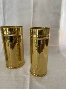 Lot of 3 Gold Vases