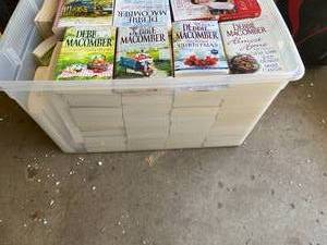 Large Plastic Bin of Romance Novels