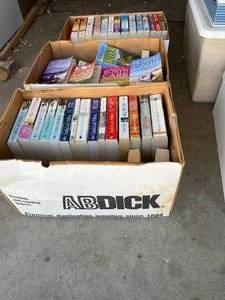 3 Boxes of Romance Novels
