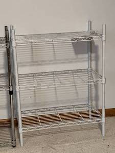 2 Metal Shelves