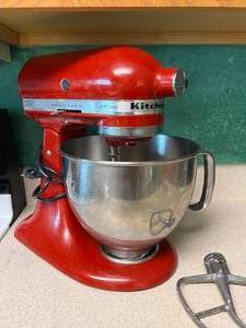 Red KitchenAid Counter Mixer