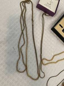Lot of Gold Chains, Seiko Quartz Watch, and More