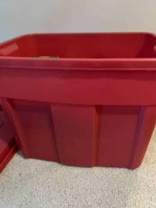 Bin Filled with Blank Christmas Cards (Lot 2)
