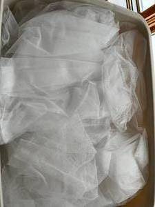 Assorted White Tulle  Wedding Lot