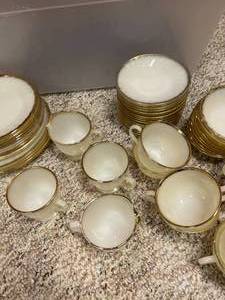 Vintage Fireking White Milk Glass Dish Set